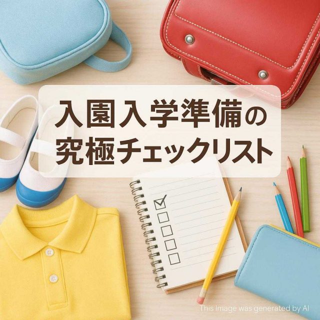 入園入学準備の究極チェックリスト