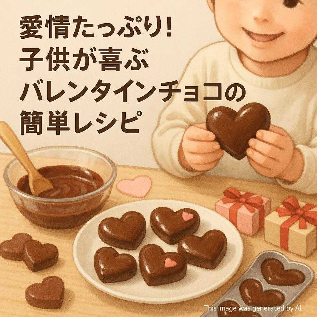 愛情たっぷり!子供が喜ぶバレンタインチョコの簡単レシピ