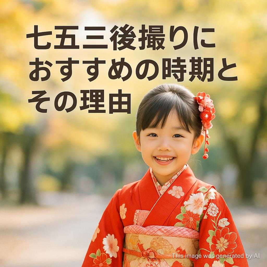 七五三後撮りにおすすめの時期とその理由