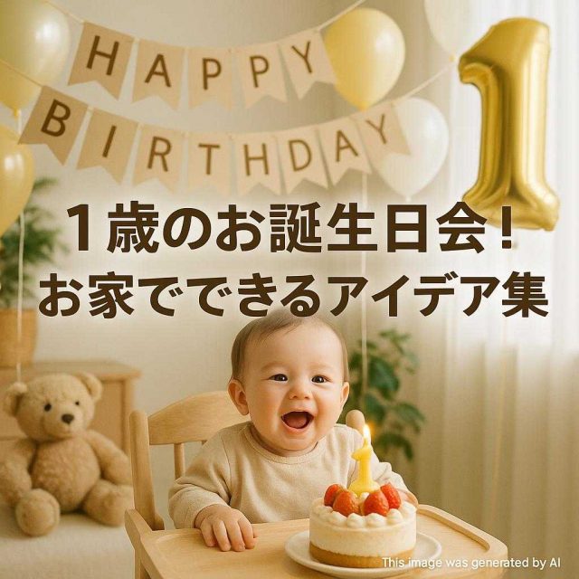 1歳のお誕生日会！お家でできるアイデア集