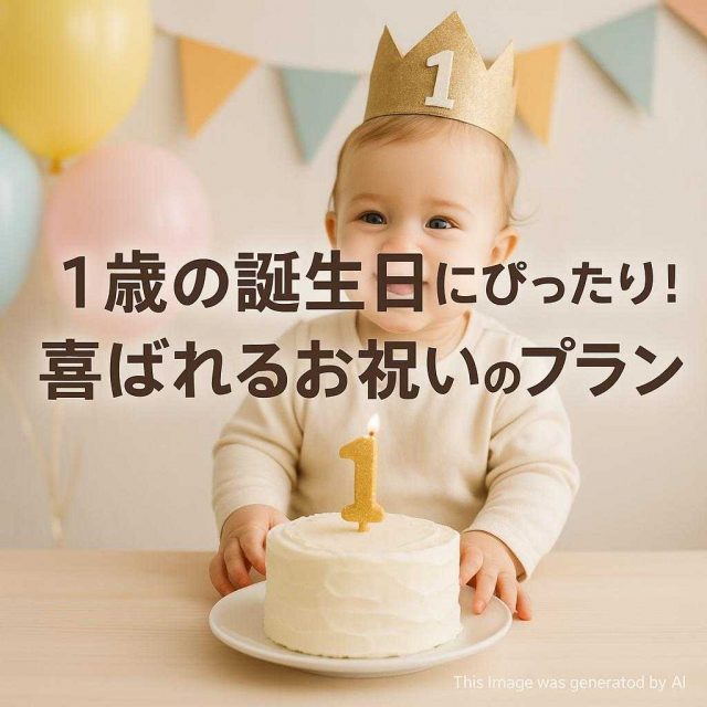 1歳の誕生日にぴったり！喜ばれるお祝いのプラン