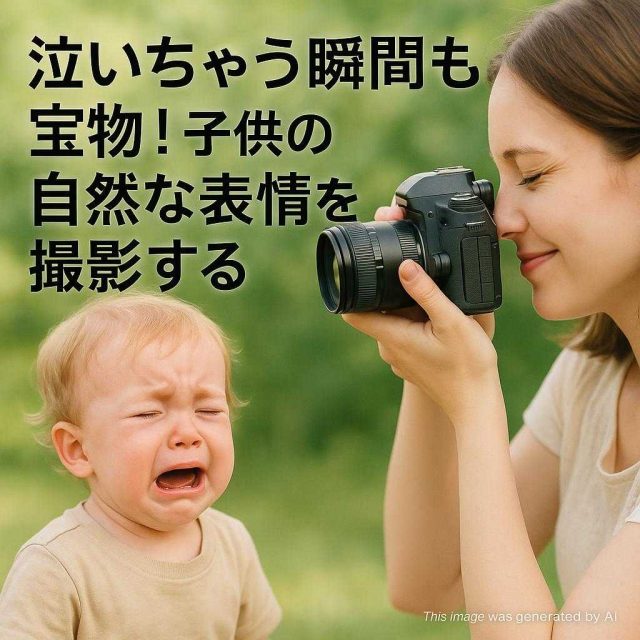 泣いちゃう瞬間も宝物！子供の自然な表情を撮影する