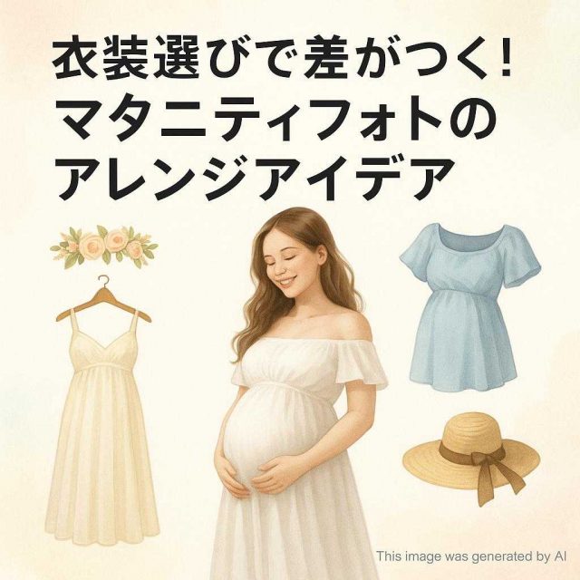衣装選びで差がつく！マタニティフォトのアレンジアイデア