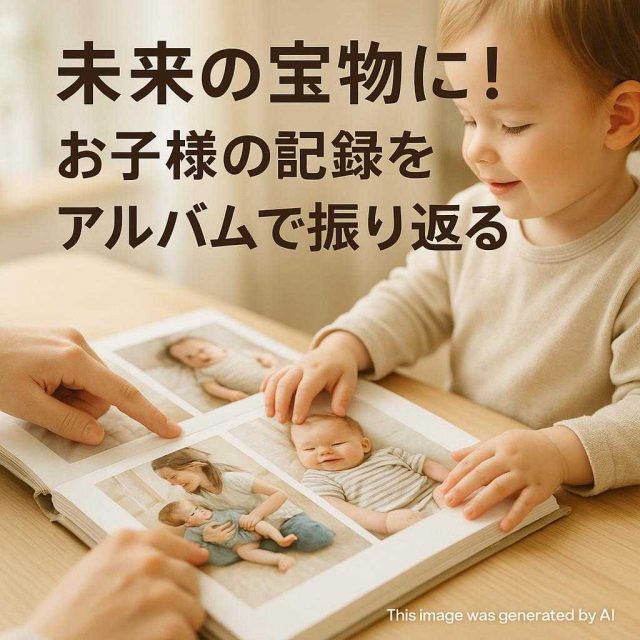 未来の宝物に！お子様の記録をアルバムで振り返る