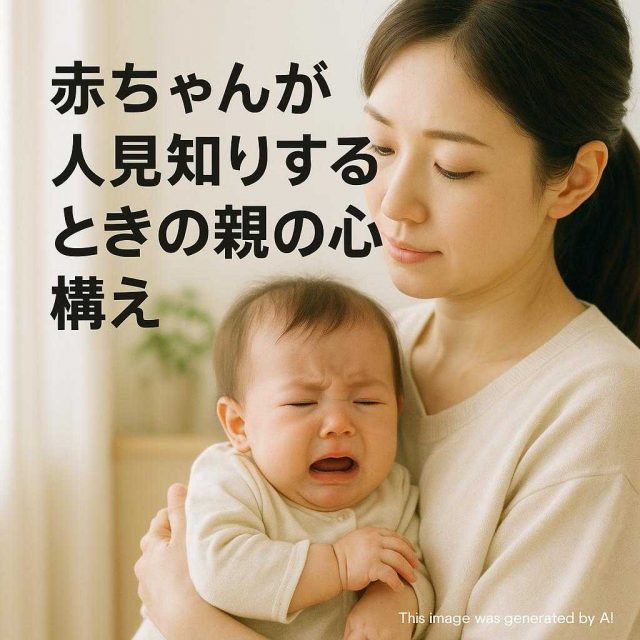赤ちゃんが人見知りするときの親の心構え