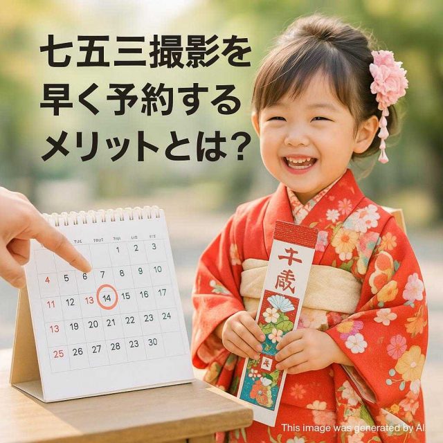 七五三撮影を早く予約するメリットとは？