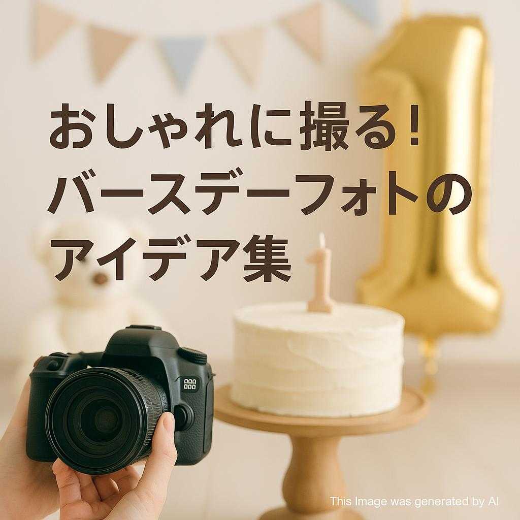 おしゃれに撮る!バースデーフォトのアイデア集