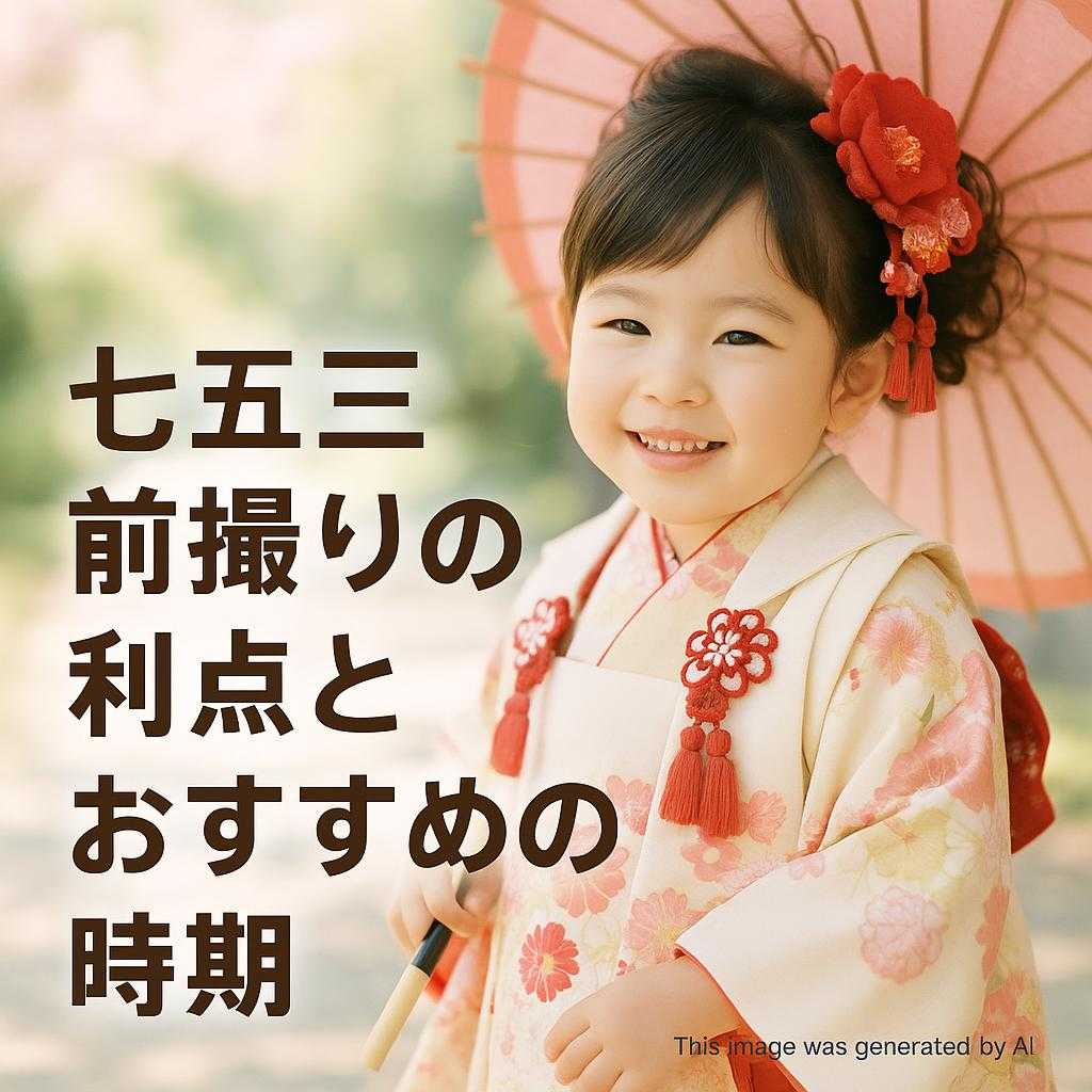 七五三前撮りの利点とおすすめの時期