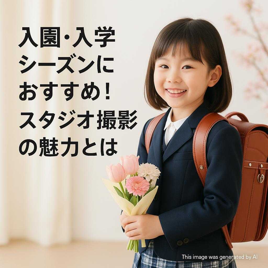 入園・入学シーズンにおすすめ！スタジオ撮影の魅力とは