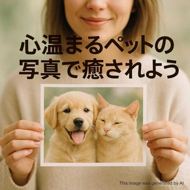 心温まるペットの写真で癒されよう