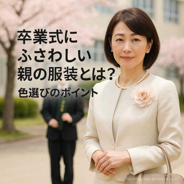 卒業式にふさわしい親の服装とは？色選びのポイント