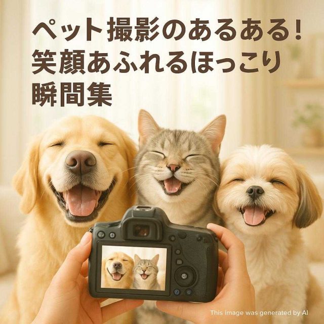 ペット撮影のあるある！笑顔あふれるほっこり瞬間集