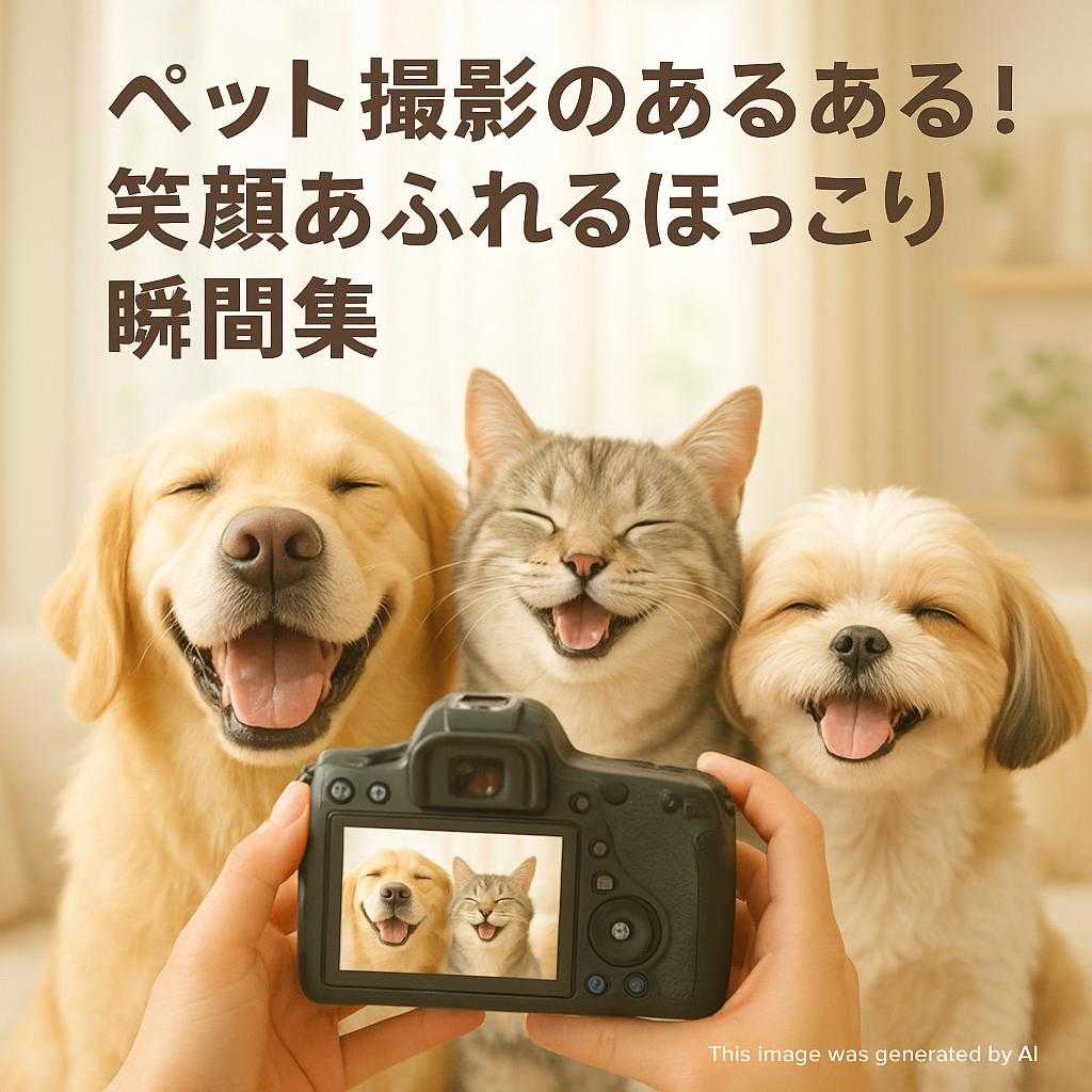 ペット撮影のあるある!笑顔あふれるほっこり瞬間集