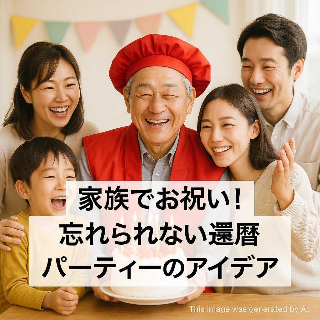 家族でお祝い！忘れられない還暦パーティーのアイデア