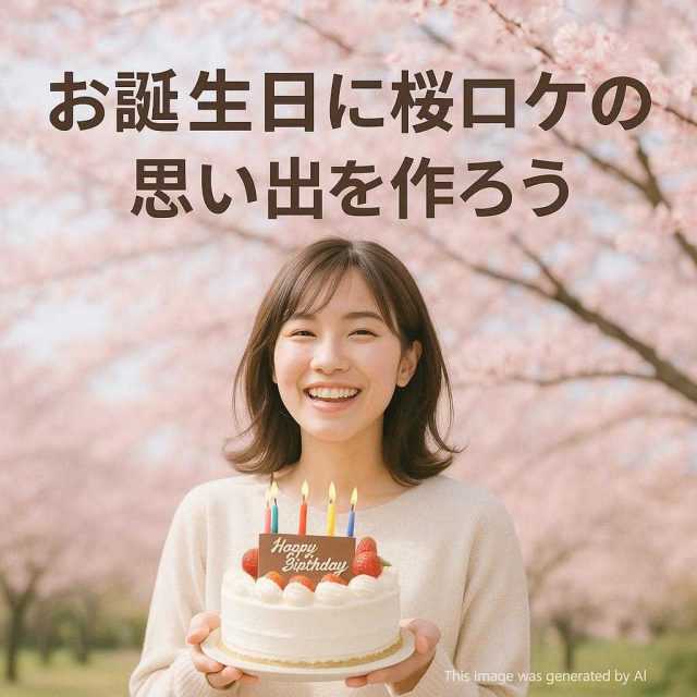 お誕生日に桜ロケの思い出を作ろう