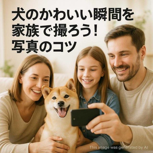 犬のかわいい瞬間を家族で撮ろう！写真のコツ