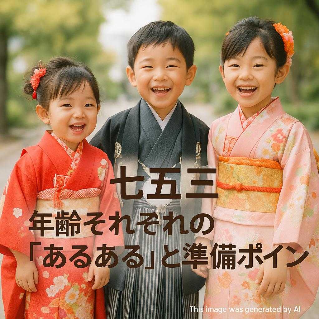 七五三!年齢それぞれの「あるある」と準備ポイント