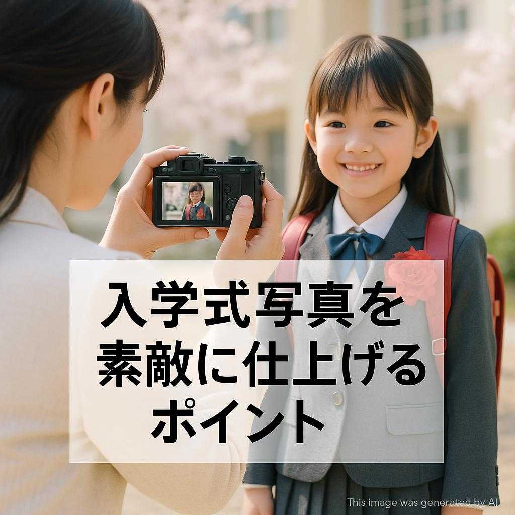 入学式写真を素敵に仕上げるポイント