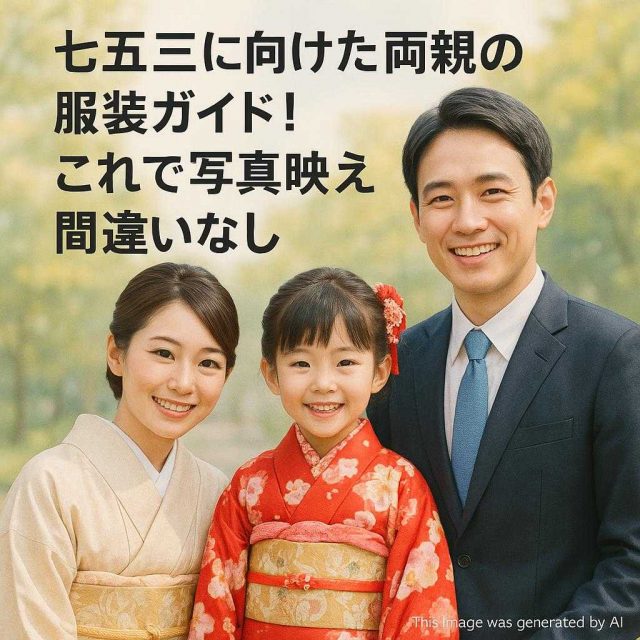 七五三に向けた両親の服装ガイド！これで写真映え間違いなし