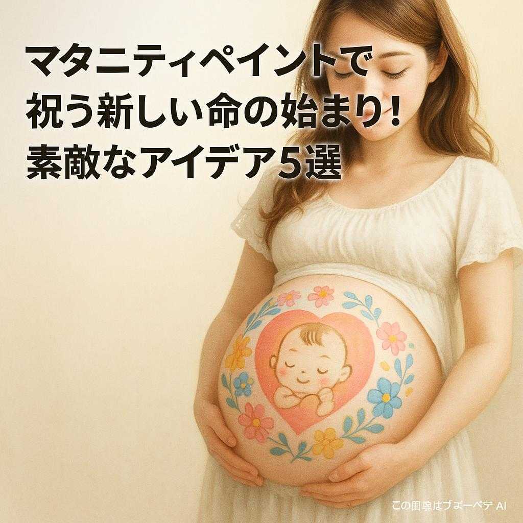 マタニティペイントで祝う新しい命の始まり！素敵なアイデア5選
