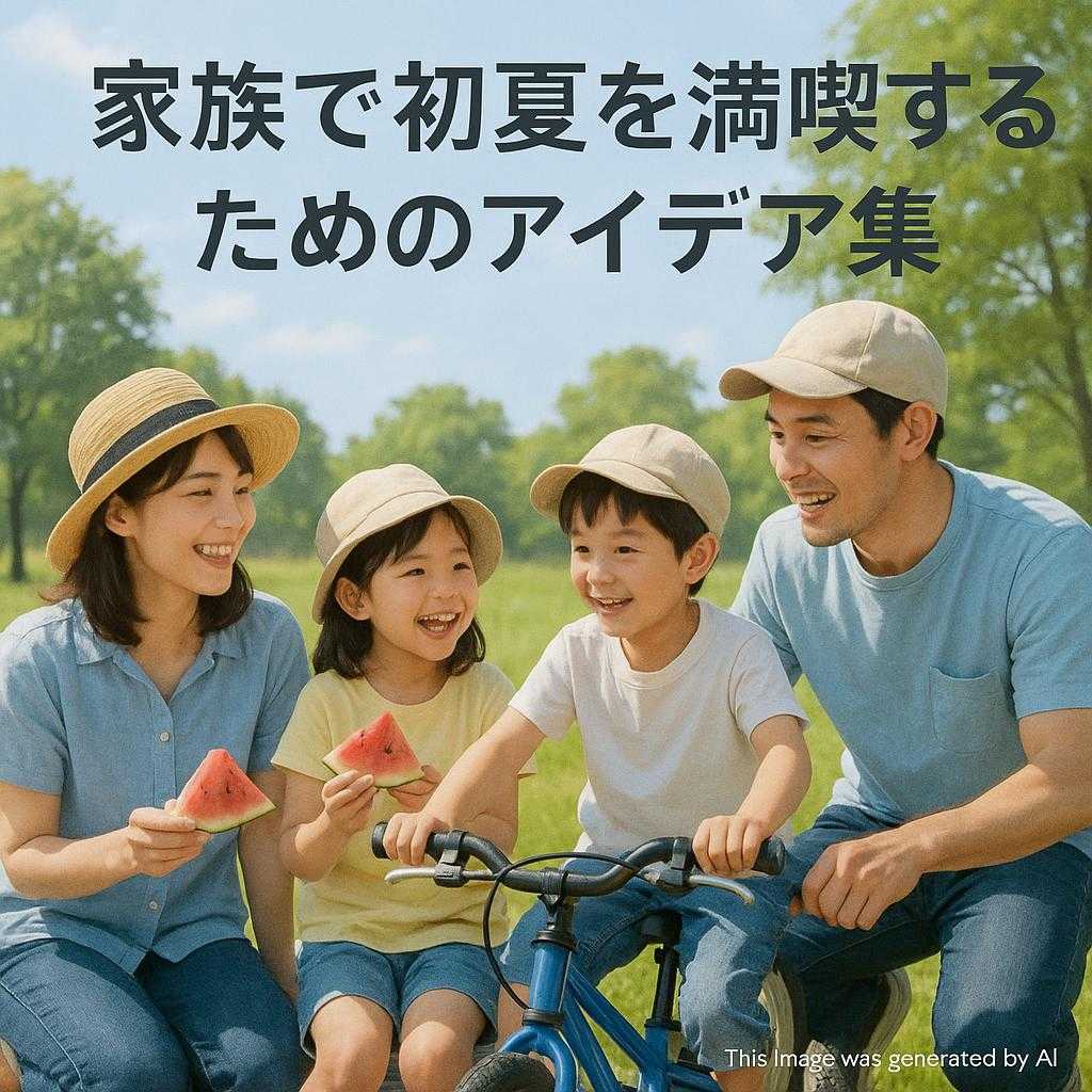 家族で初夏を満喫するためのアイデア集