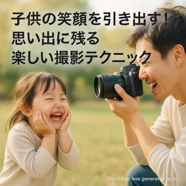 子供の笑顔を引き出す！思い出に残る楽しい撮影テクニック