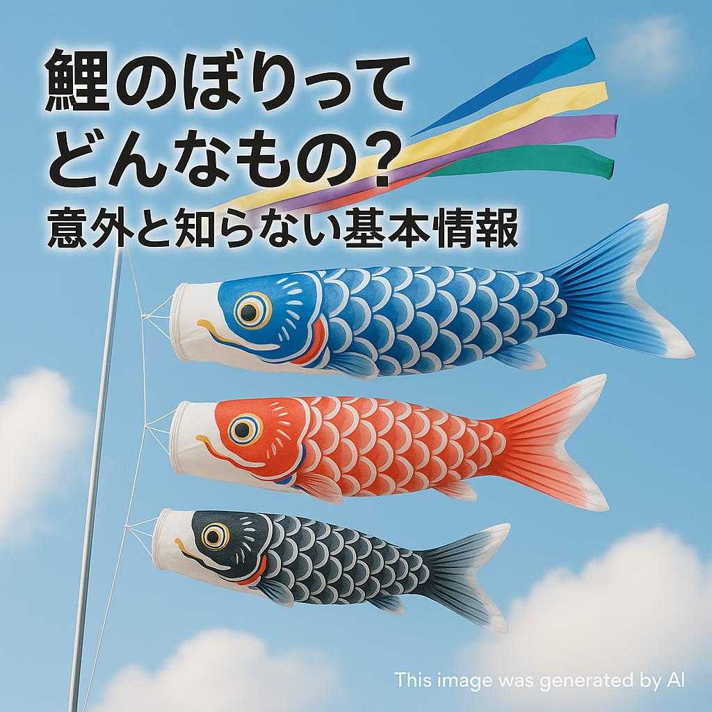 鯉のぼりってどんなもの？意外と知らない基本情報