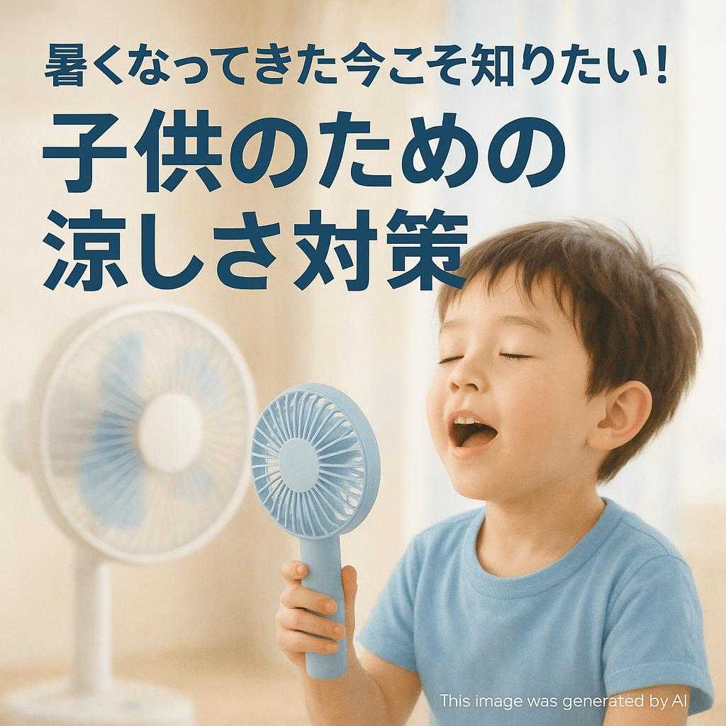 暑くなってきた今こそ知りたい！子供のための涼しさ対策