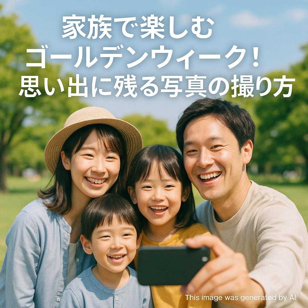 家族で楽しむゴールデンウイーク!思い出に残る写真の撮り方