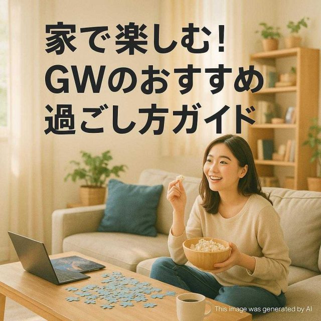 家で楽しむ！GWのおすすめ過ごし方ガイド