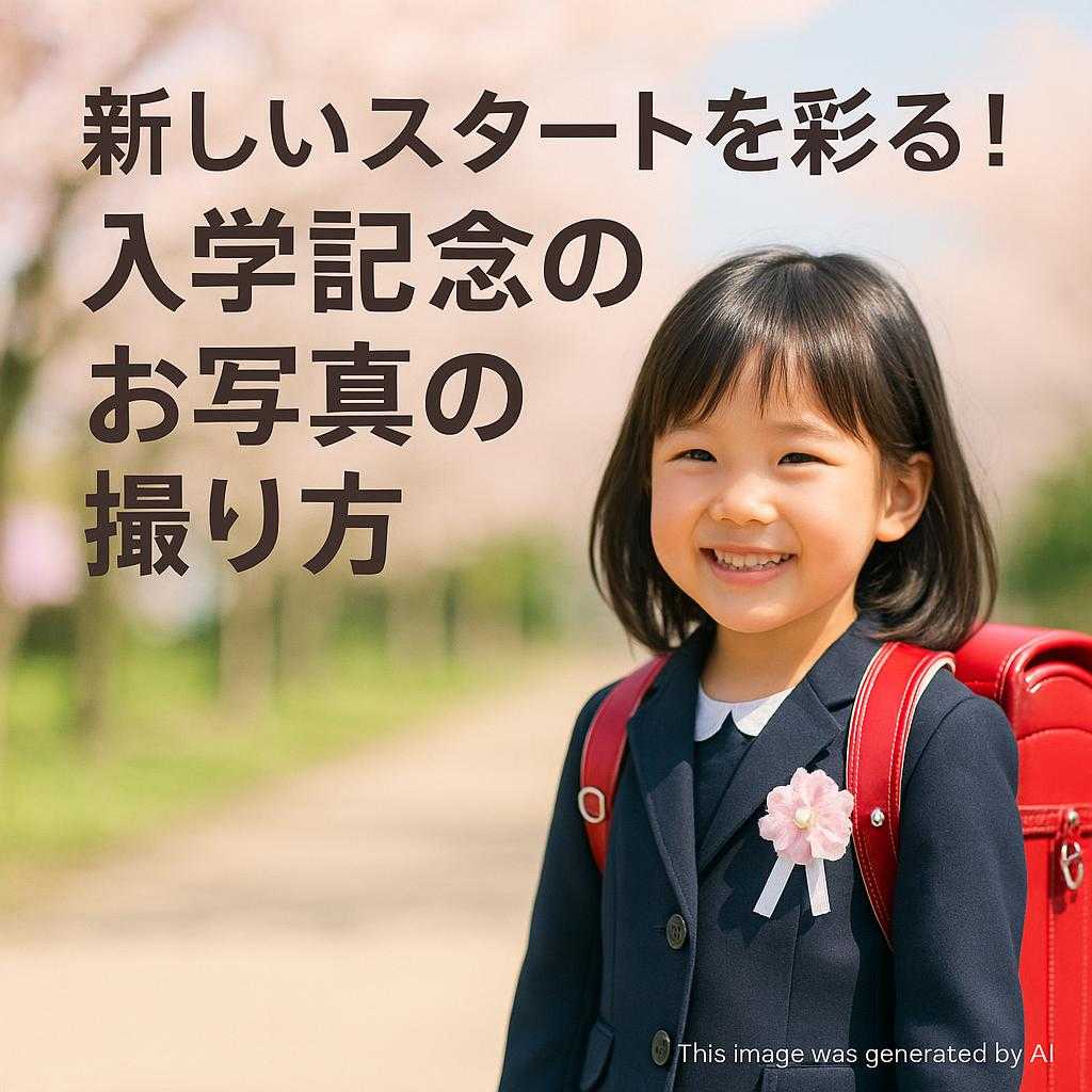 新しいスタートを彩る！入学記念のお写真の撮り方