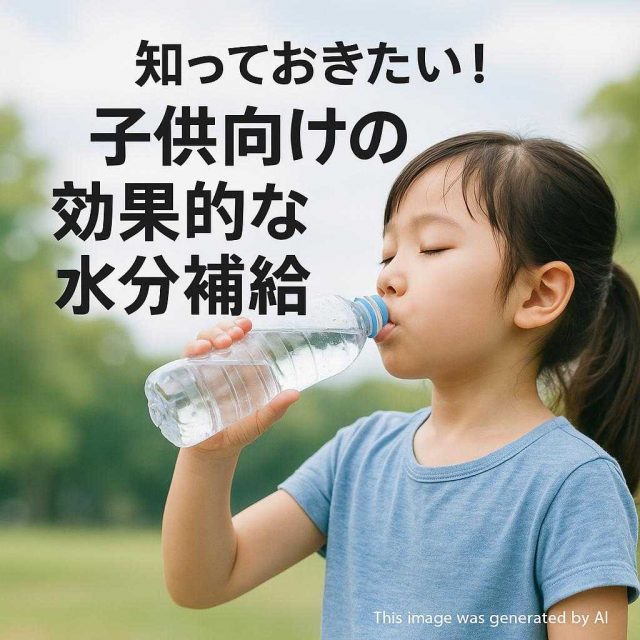 知っておきたい！子供向けの効果的な水分補給