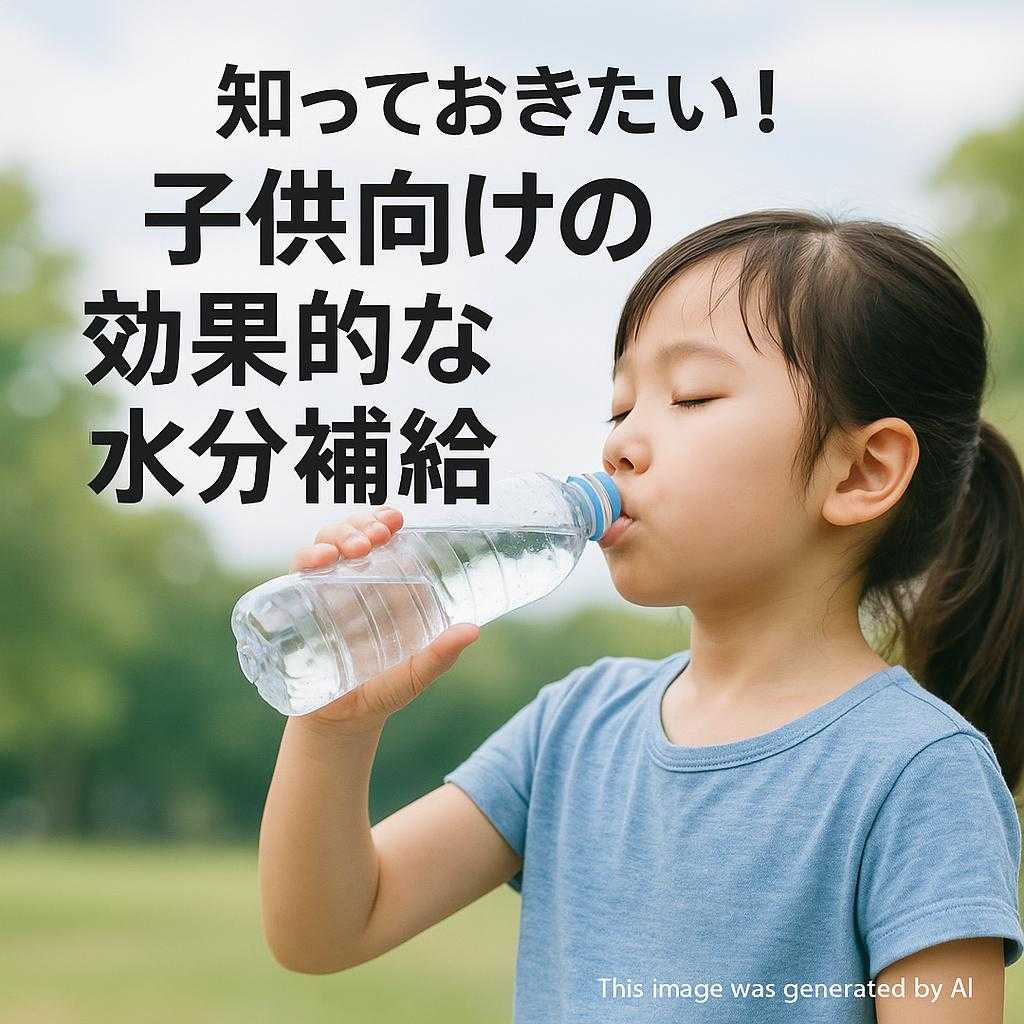 知っておきたい!子供向けの効果的な水分補給