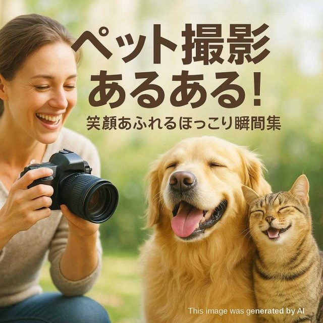 ペット撮影のあるある！笑顔あふれるほっこり瞬間集