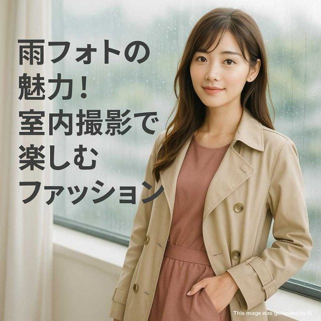 雨フォトの魅力！室内撮影で楽しむファッション