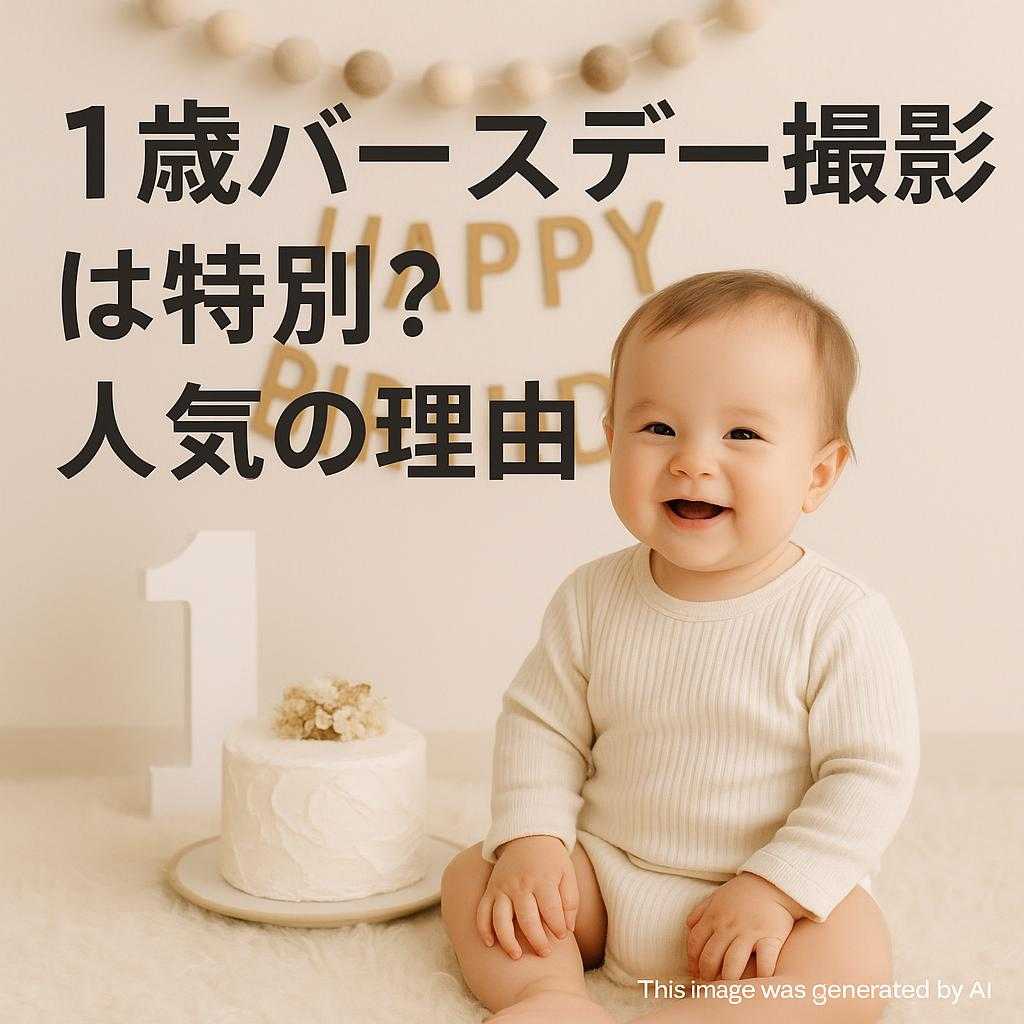1歳バースデー撮影は特別?人気の理由