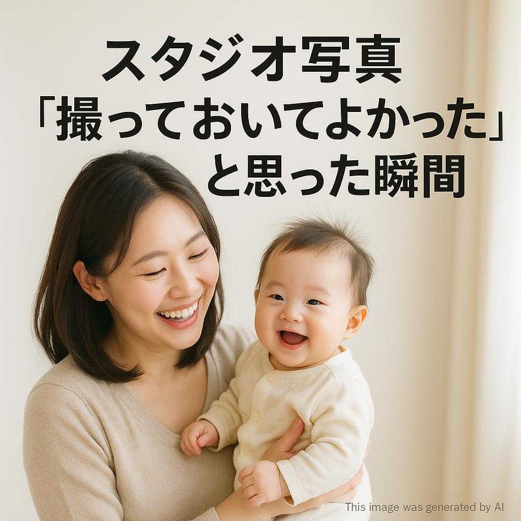 スタジオ写真“撮っておいてよかった”と思った瞬間
