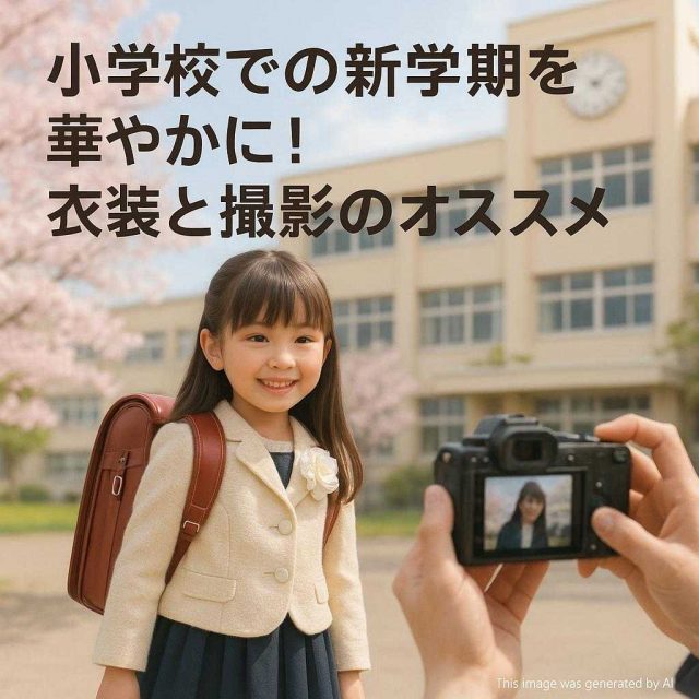 小学校での新学期を華やかに！衣装と撮影のオススメ
