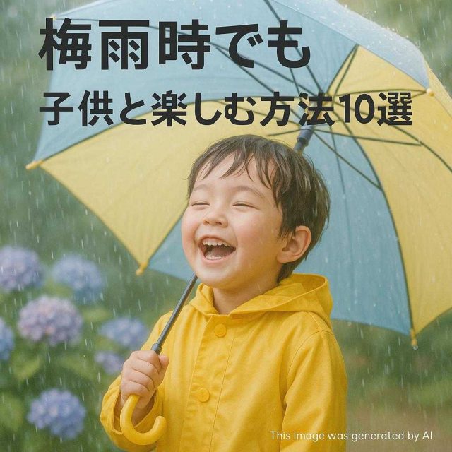 梅雨時でも子供と楽しむ方法10選