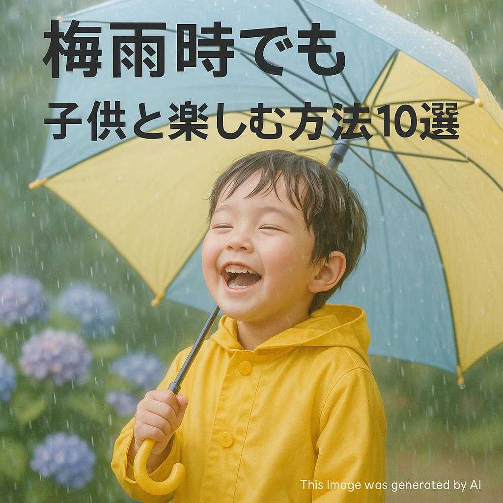 梅雨時でも子供と楽しむ方法10選