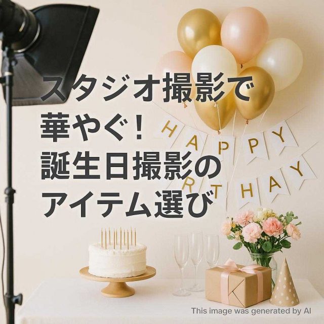 スタジオ撮影で華やぐ！誕生日撮影のアイテム選び