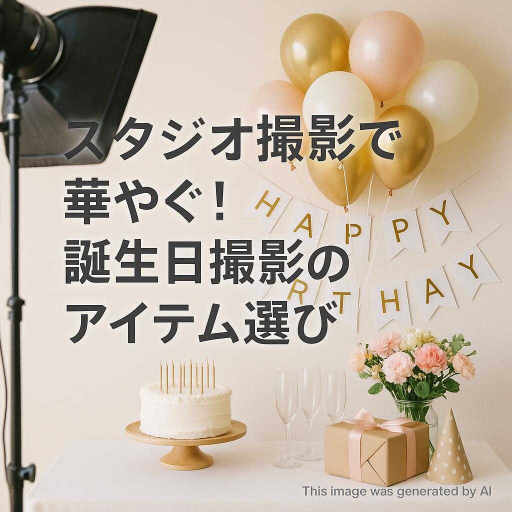 スタジオ撮影で華やぐ!誕生日撮影のアイテム選び