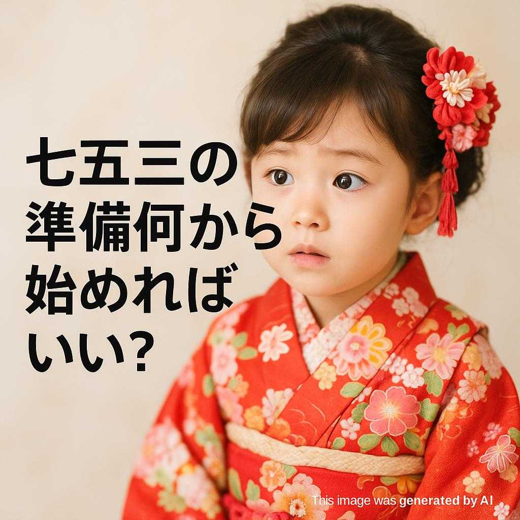 七五三の準備何から始めればいい?