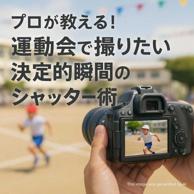 プロが教える！運動会で撮りたい決定的瞬間のシャッター術