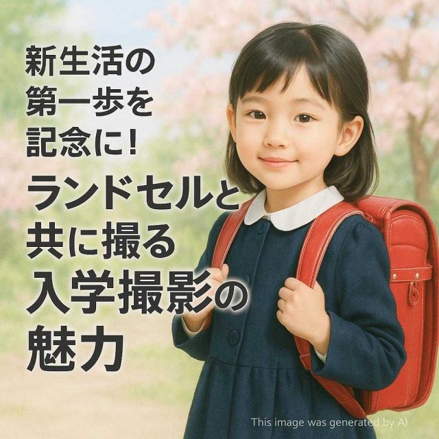 新生活の第一歩を記念に！ランドセルと共に撮る入学撮影の魅力