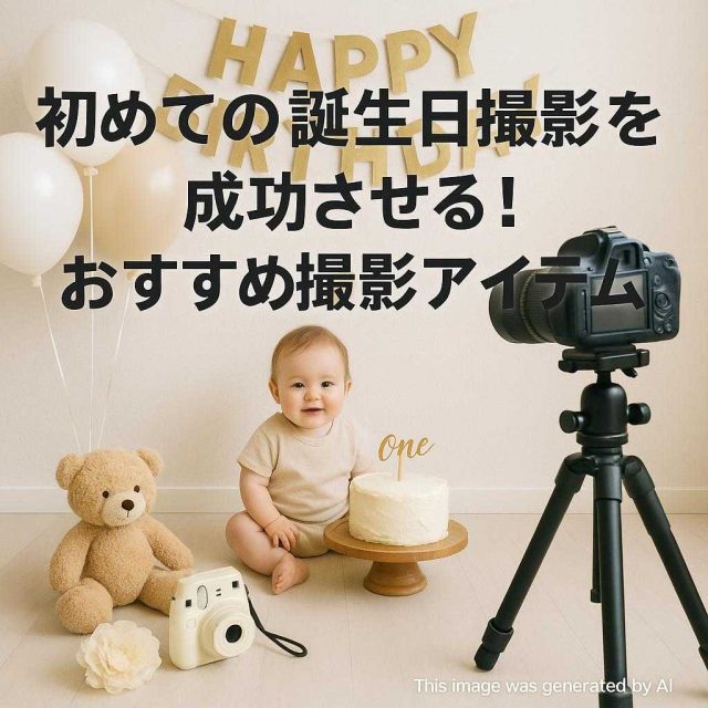 初めての誕生日撮影を成功させる！おすすめ撮影アイテム