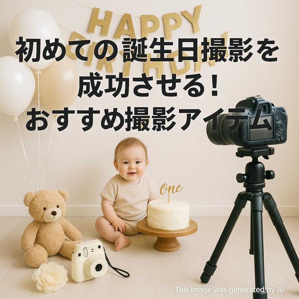 初めての誕生日撮影を成功させる!おすすめ撮影アイテム
