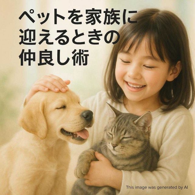 ペットを家族に迎えるときの仲良し術