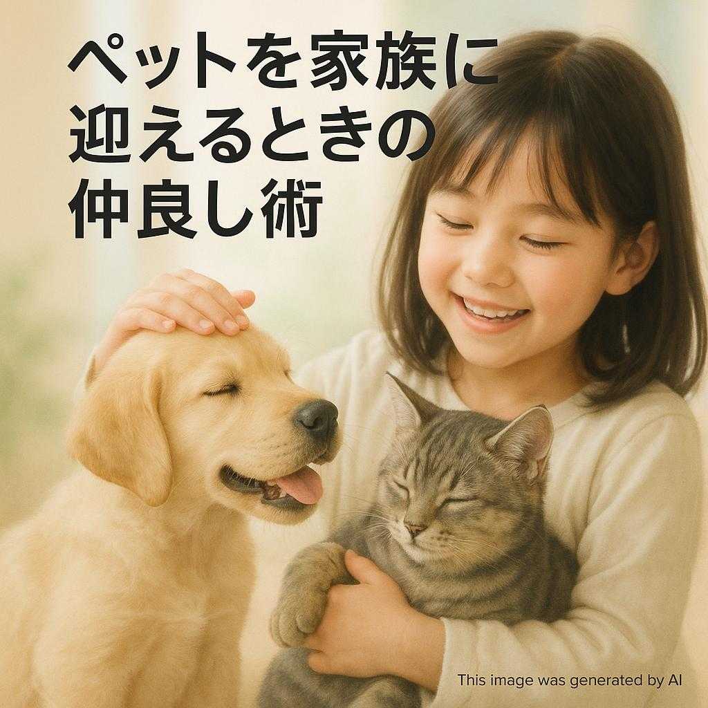 ペットを家族に迎えるときの仲良し術