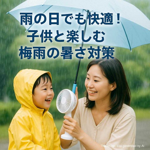 雨の日でも快適！子供と楽しむ梅雨の暑さ対策